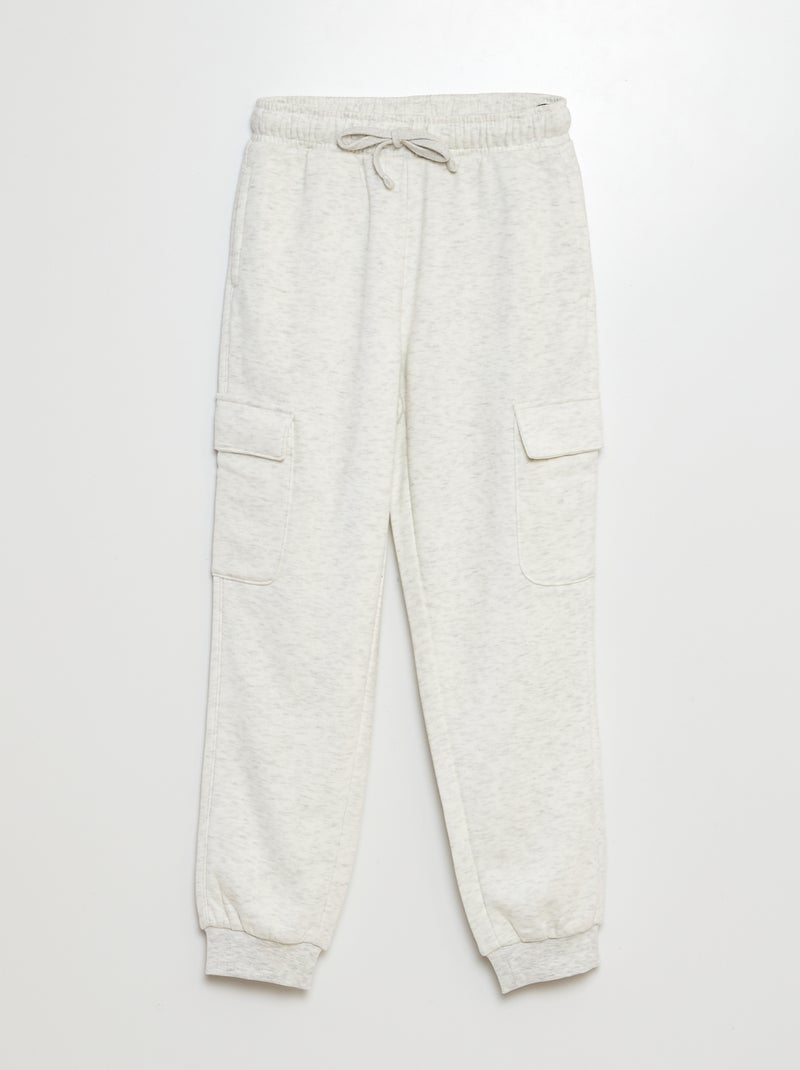 Joggingbroek met meerdere zakken WIT - Kiabi