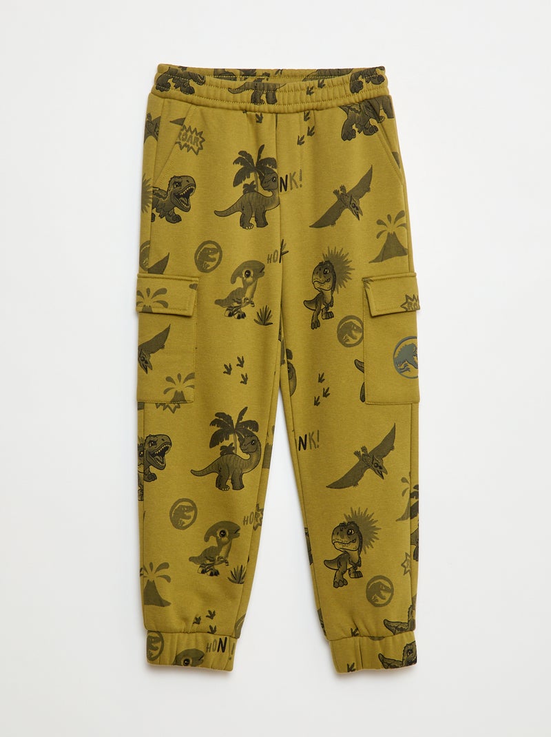 Joggingbroek met print 'Jurassic World' Kaki - Kiabi