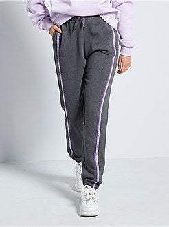 Joggingbroek met stroken aan de zijkanten - Kiabi