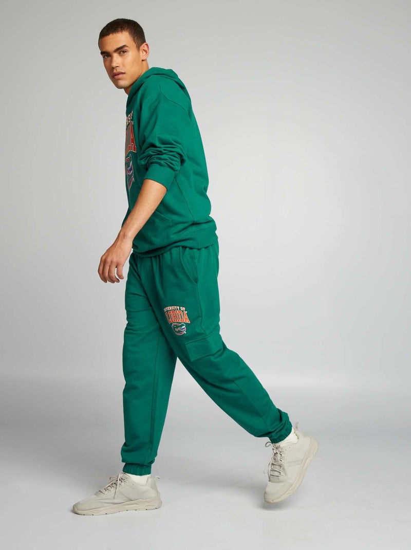 Joggingbroek met tekstopdruk 'University of Florida' GROEN - Kiabi