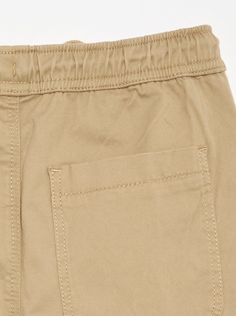 Joggingbroek met trekkoordjes Biege - Kiabi