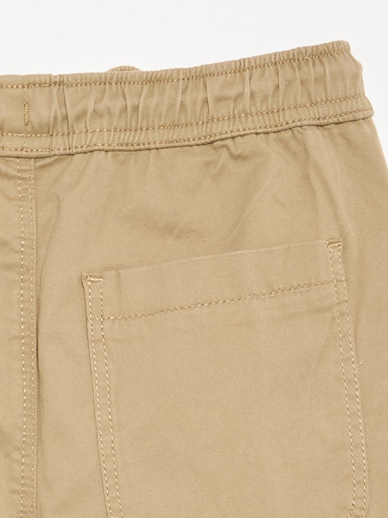 Joggingbroek met trekkoordjes Biege - Kiabi