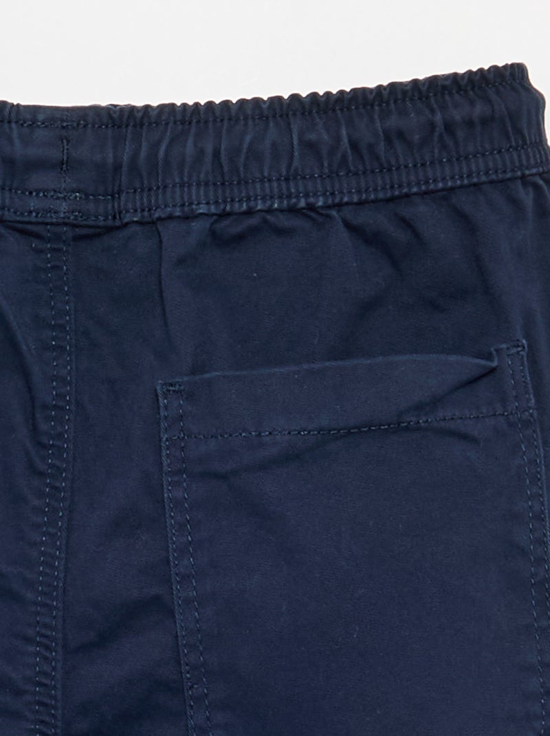 Joggingbroek met trekkoordjes Blauw - Kiabi