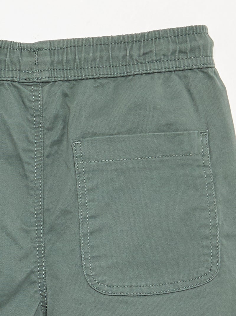 Joggingbroek met trekkoordjes Groen - Kiabi