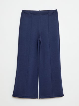 Joggingbroek met wijde pijpen
