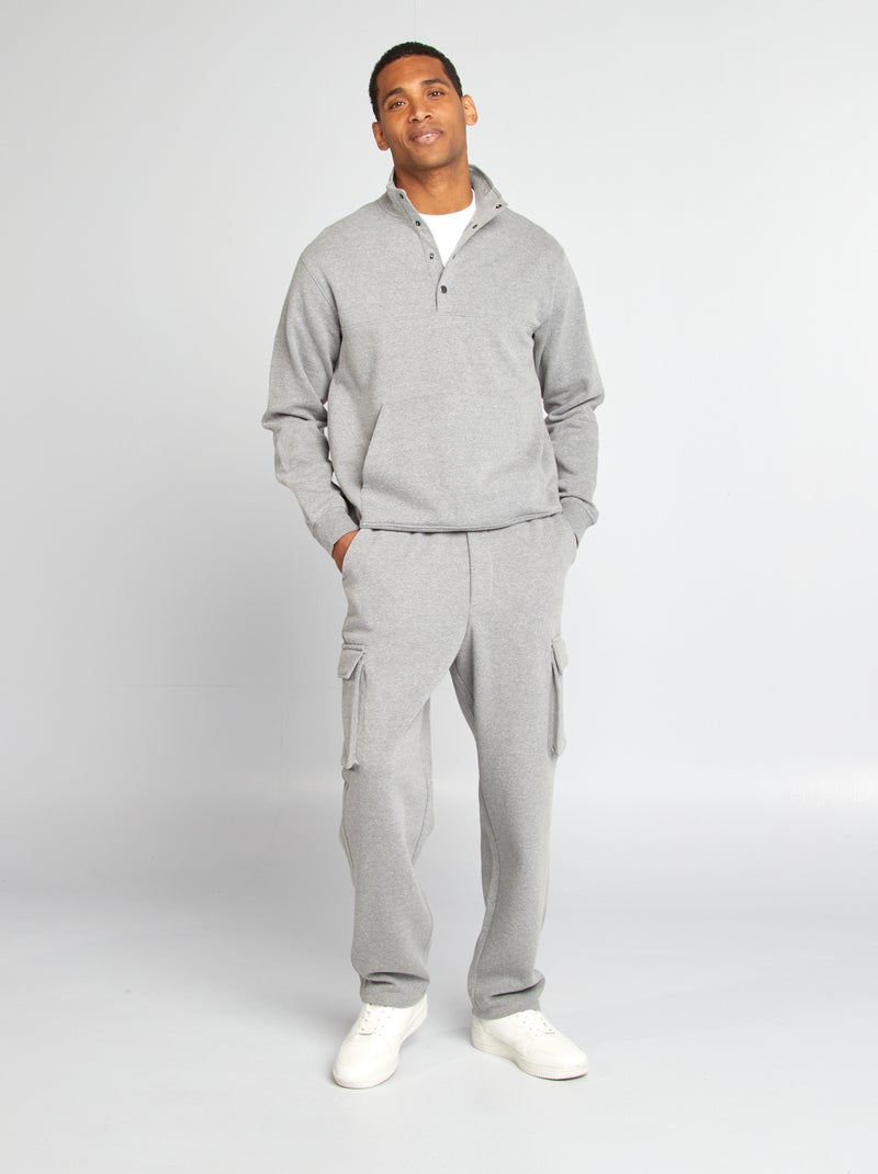 Joggingbroek met zakken GRIJS - Kiabi