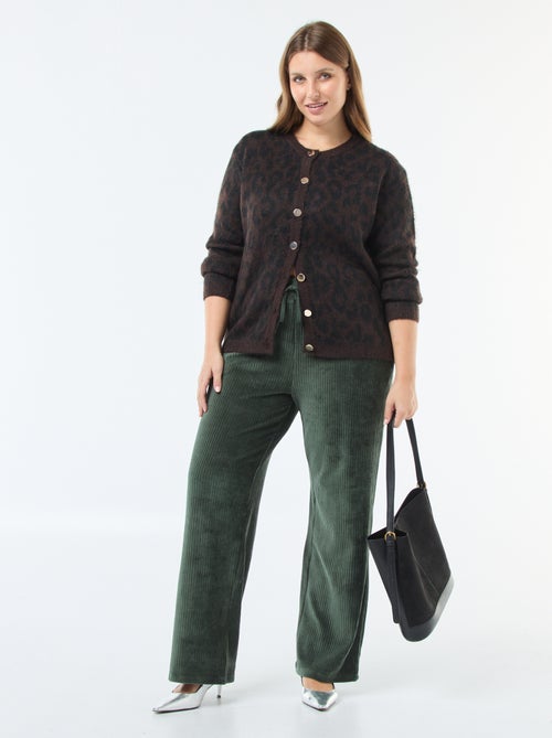 Joggingbroek van corduroy - Kiabi