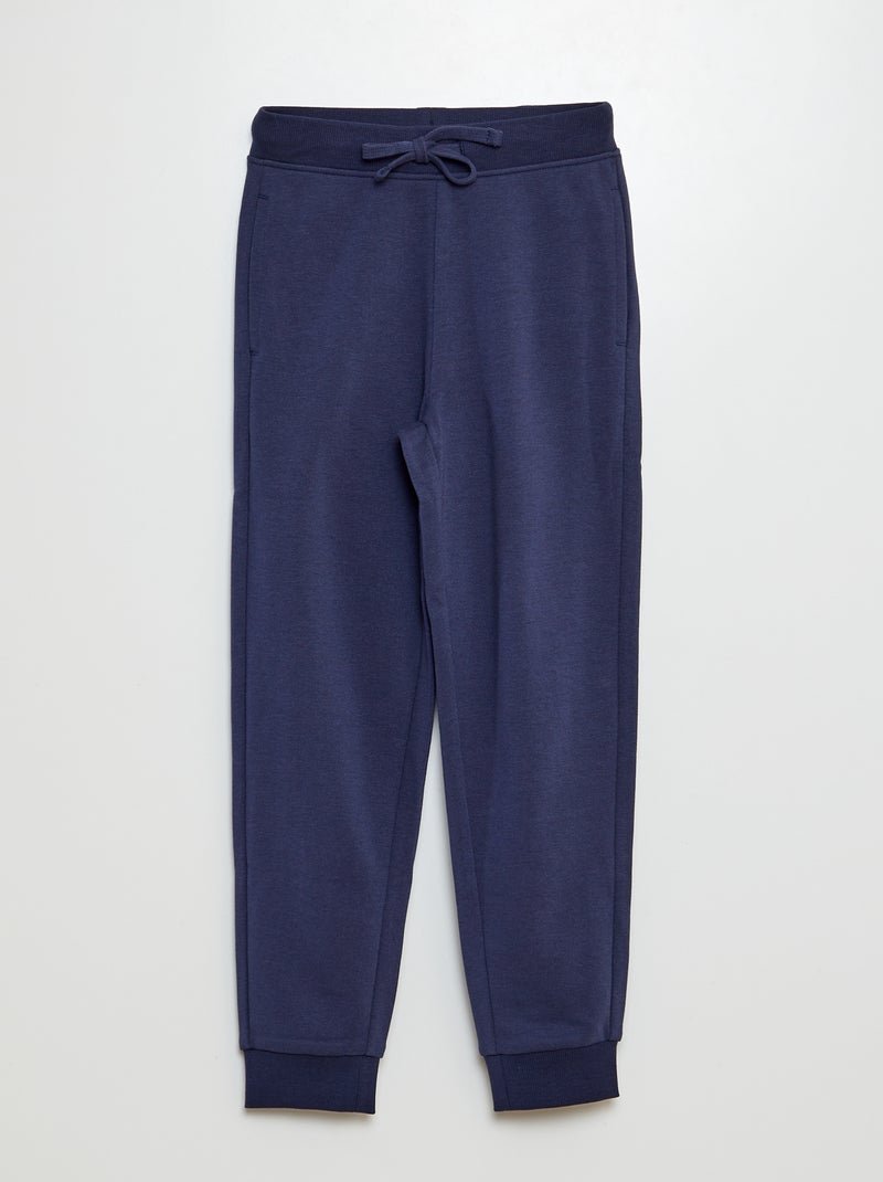 Joggingbroek van dunne sweatstof BLAUW - Kiabi