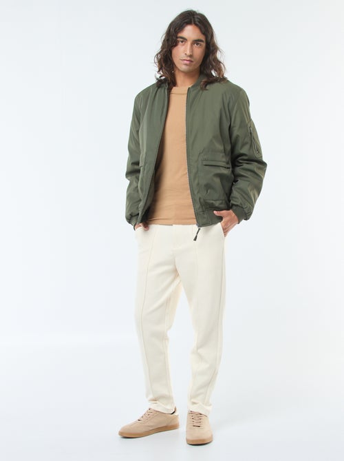 Joggingbroek van effen piquétricot - Kiabi