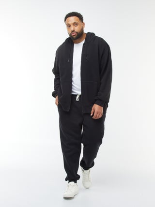 Joggingbroek van effen sweatstof