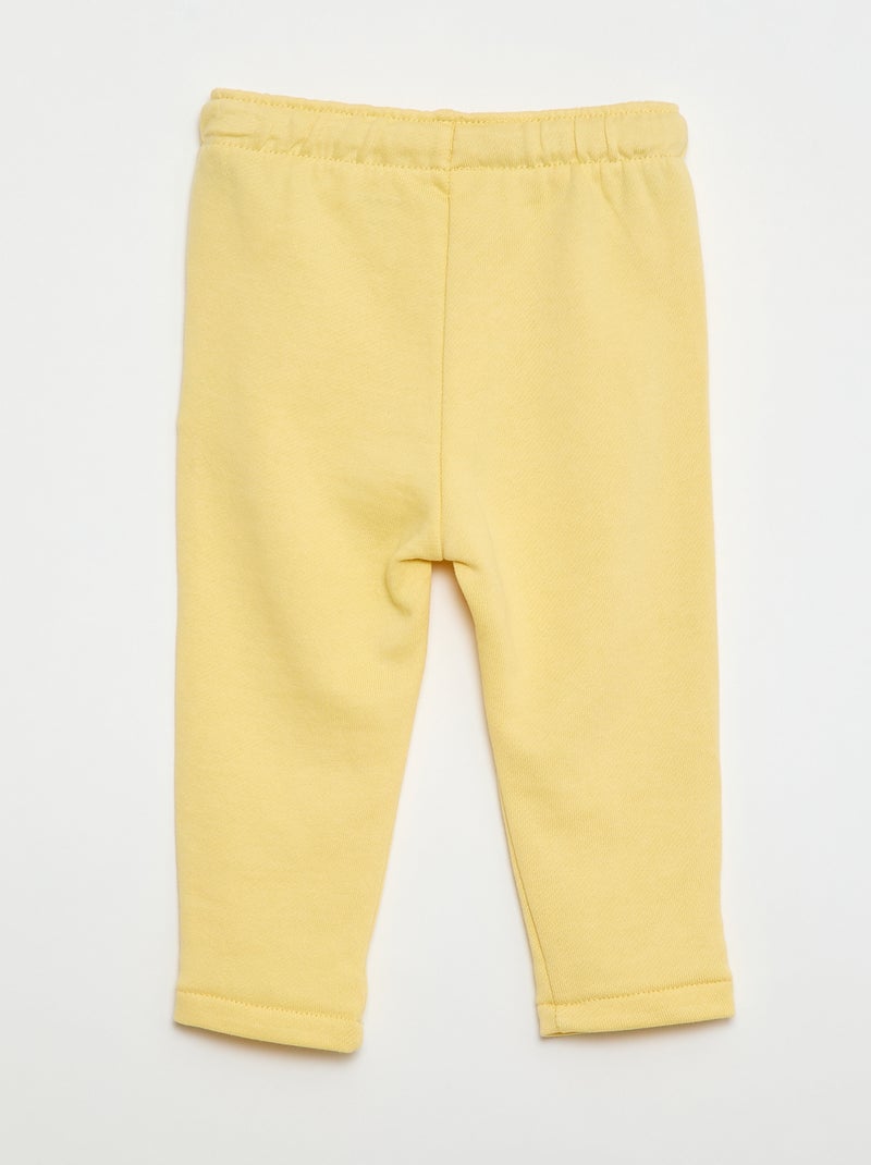 Joggingbroek van french terry Geel - Kiabi