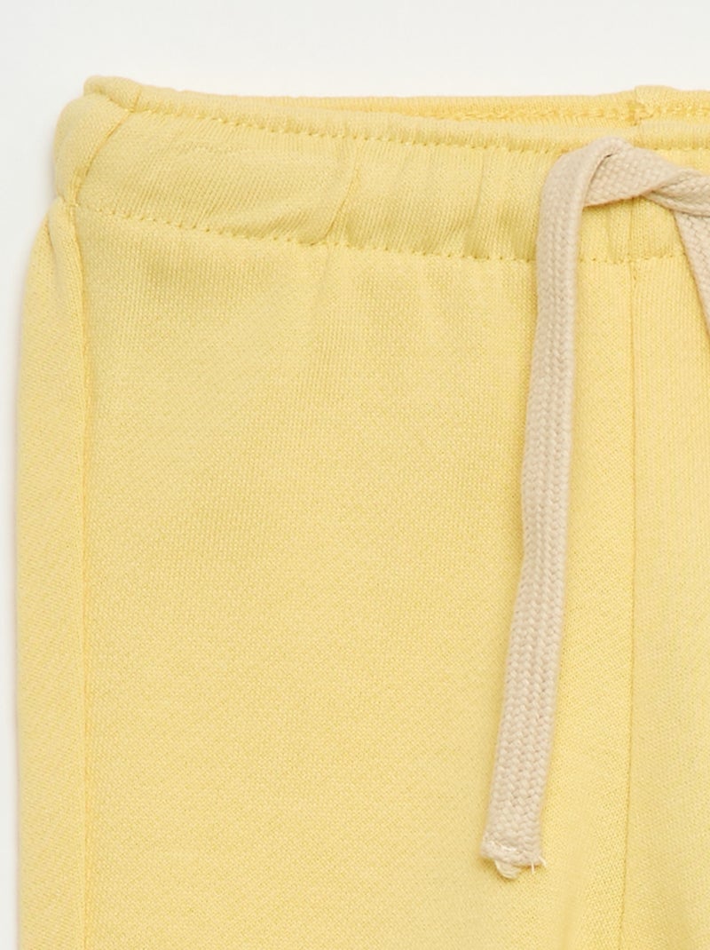 Joggingbroek van french terry Geel - Kiabi