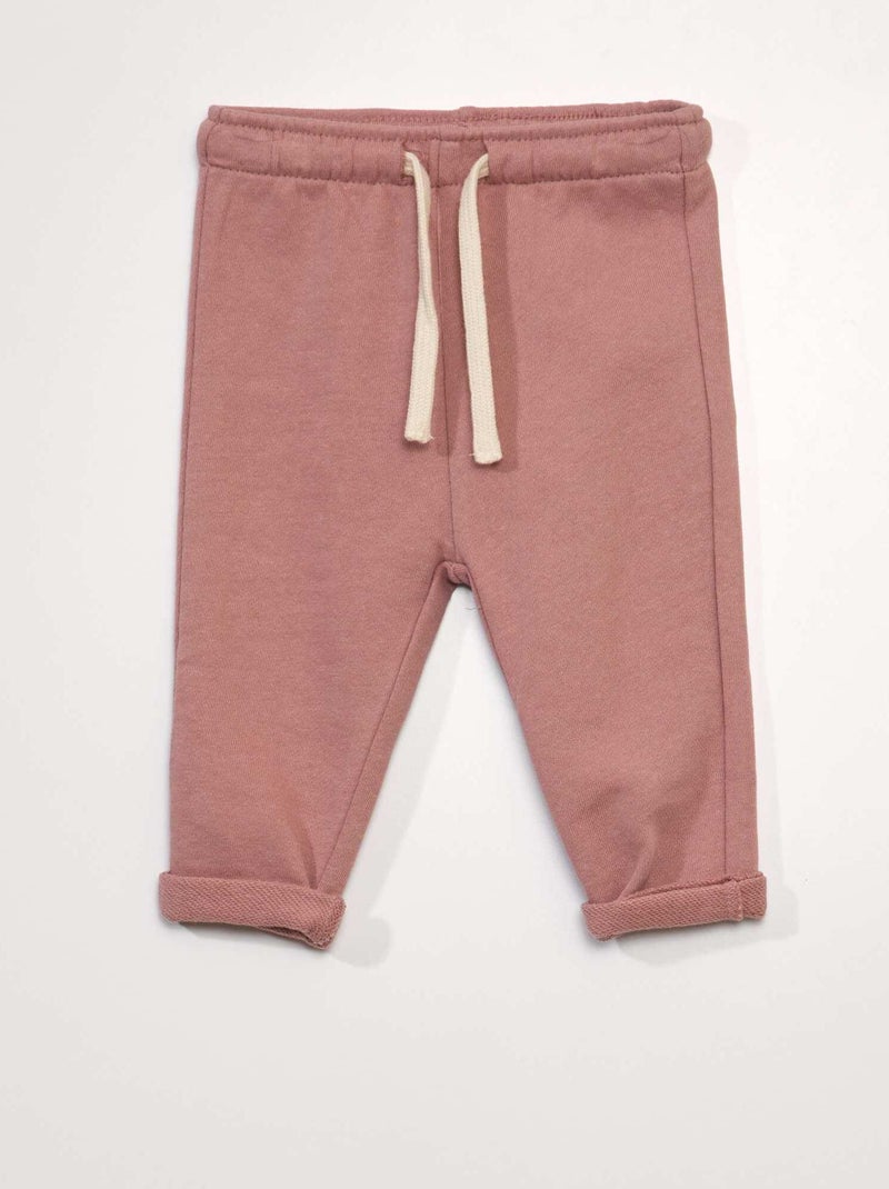 Joggingbroek van french terry ROSE - Kiabi