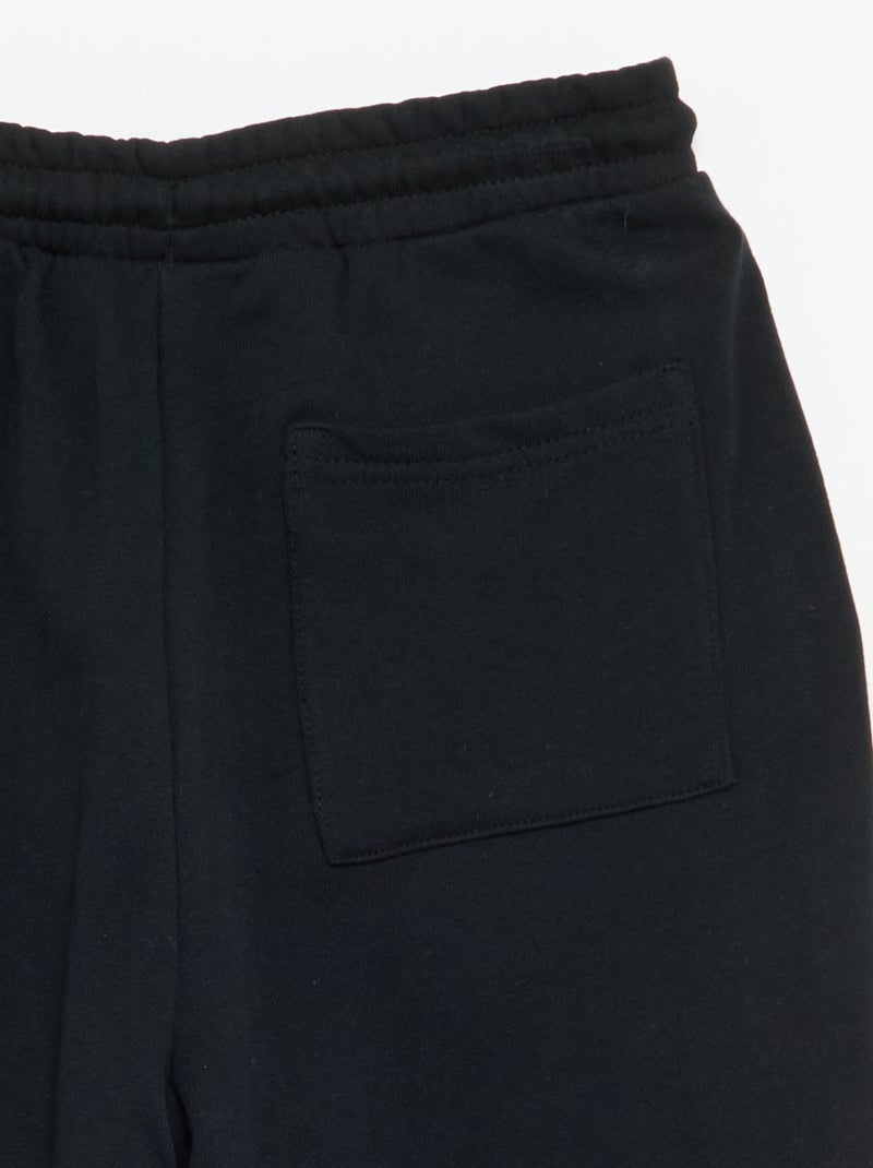 Joggingbroek van French Terry Zwart - Kiabi