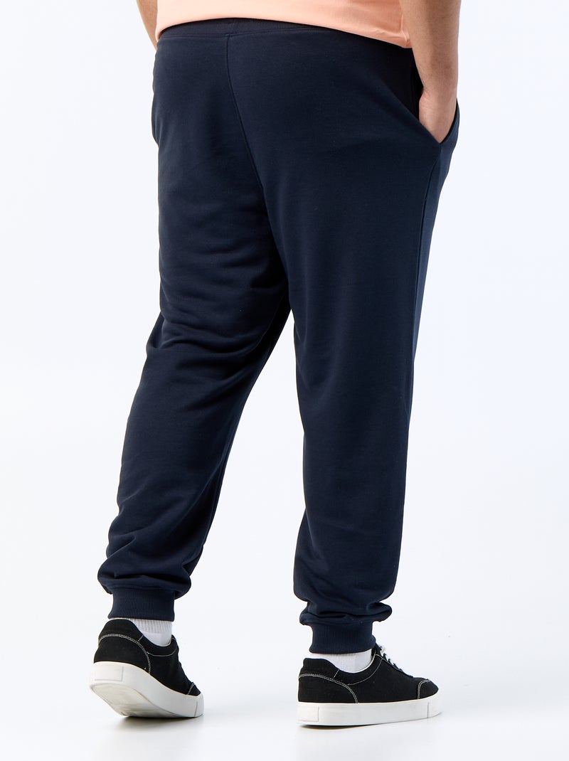Joggingbroek van geruwde molton Blauw - Kiabi