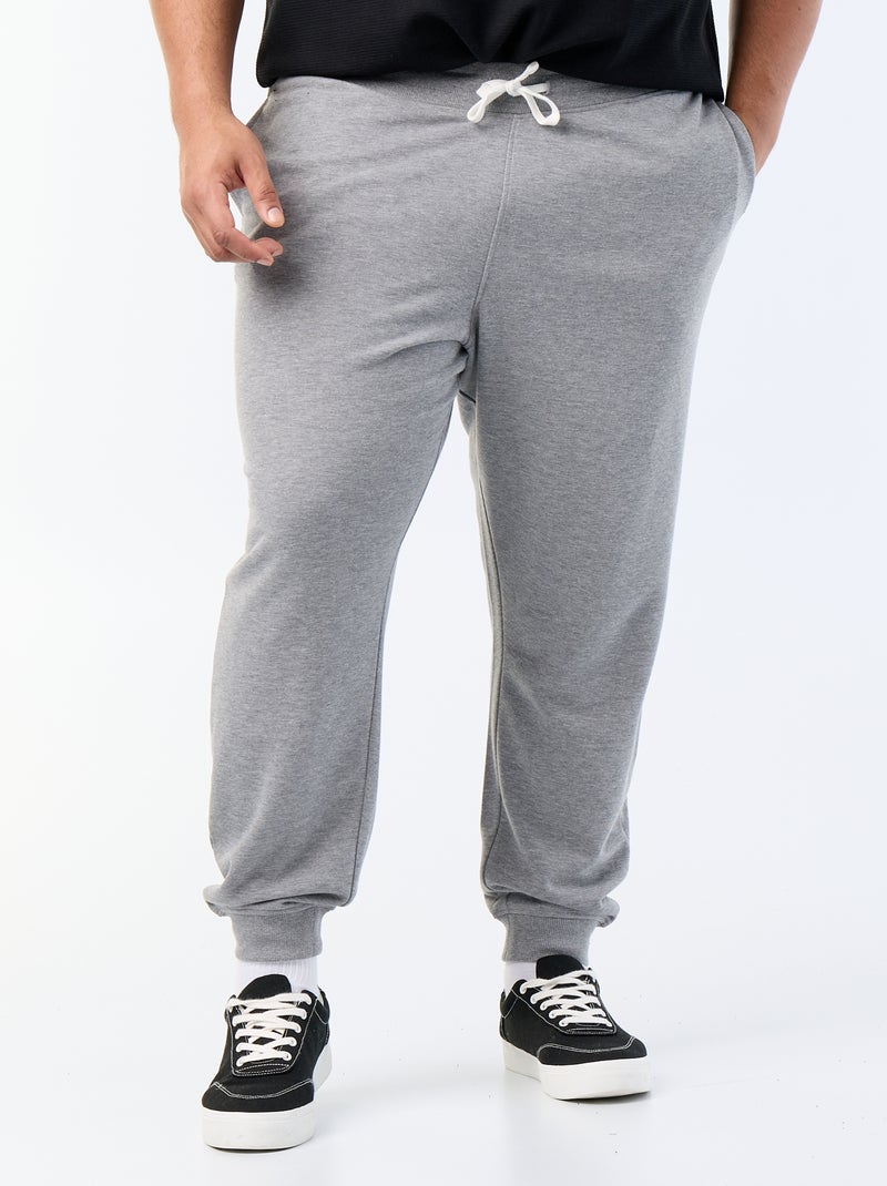 Joggingbroek van geruwde molton Grijs - Kiabi