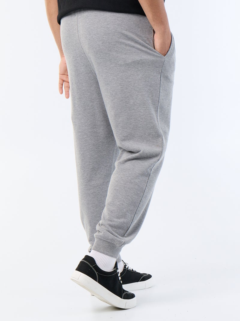 Joggingbroek van geruwde molton Grijs - Kiabi