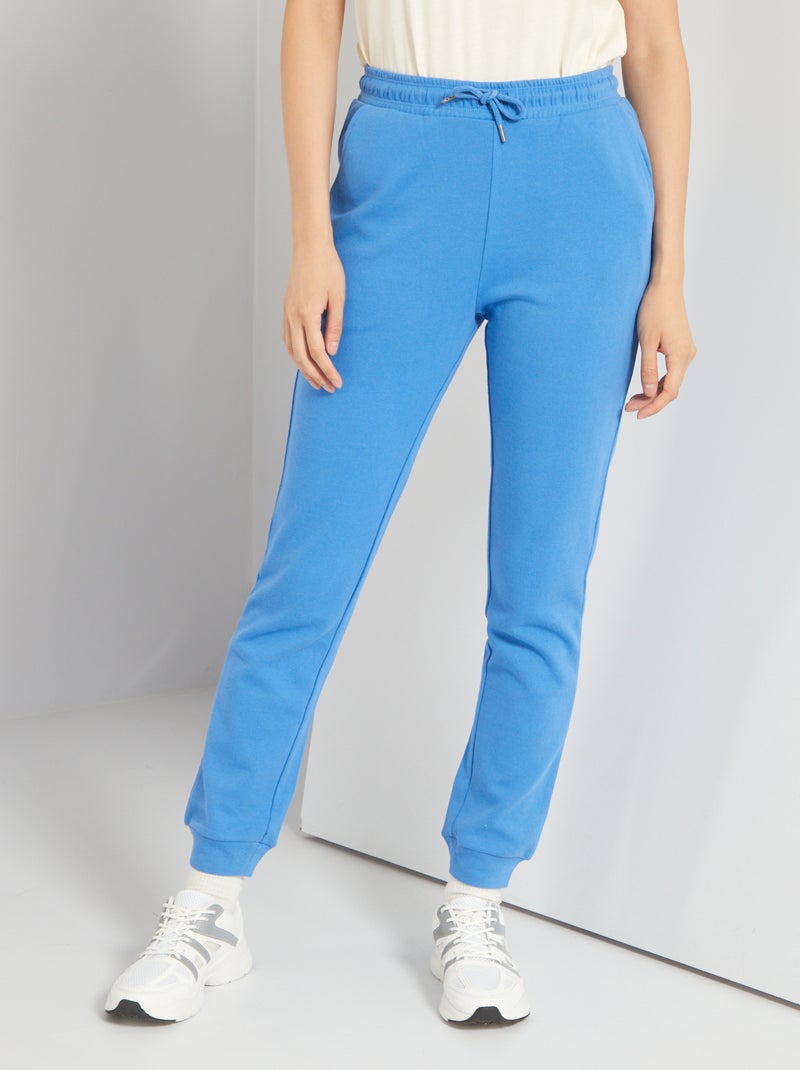 Joggingbroek van joggingstof BLAUW - Kiabi