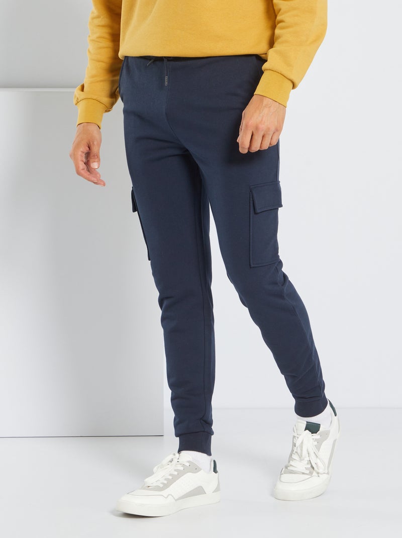 Joggingbroek van joggingstof BLAUW - Kiabi
