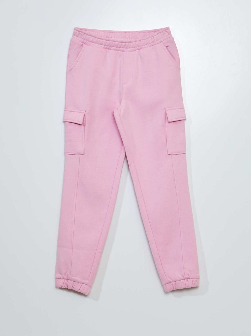 Joggingbroek van joggingstof met klepzakjes ROSE - Kiabi