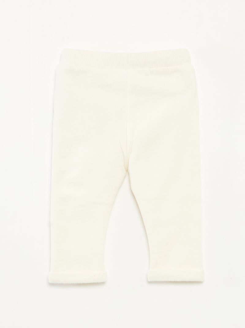 Joggingbroek van katoenfleece met Harry Potter-print Wit - Kiabi