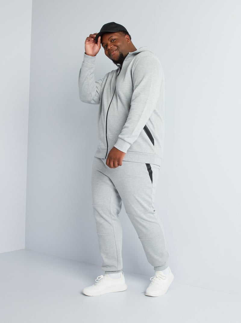 Joggingbroek van katoenpiqué GRIJS - Kiabi