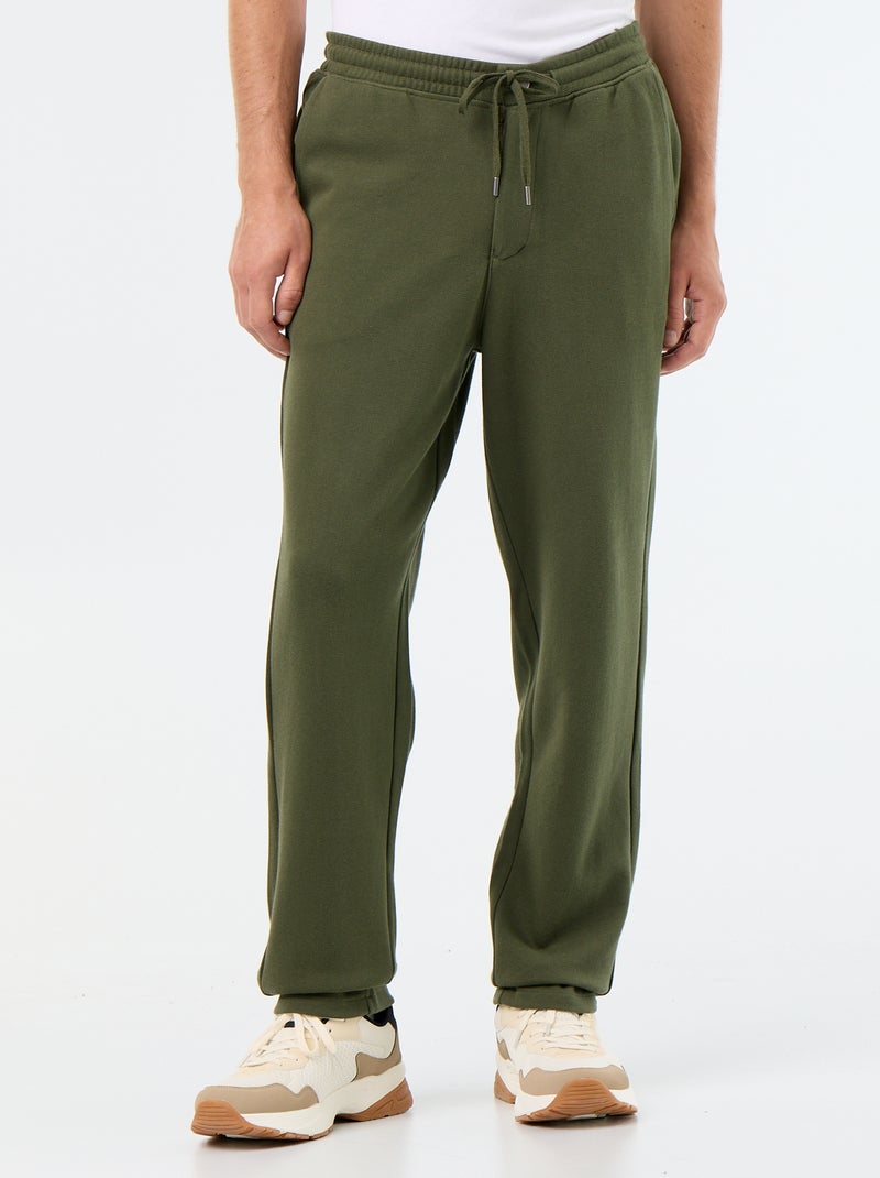 Joggingbroek van piquéstof Groen - Kiabi