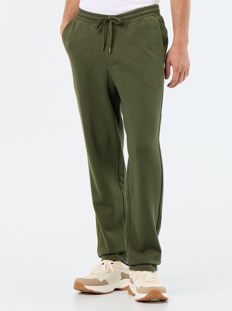 Joggingbroek van piquéstof Groen - Kiabi