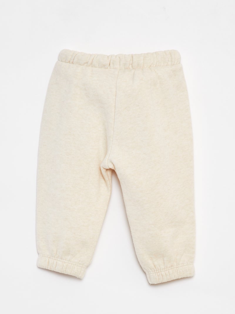 Joggingbroek van sweatstof Biege - Kiabi