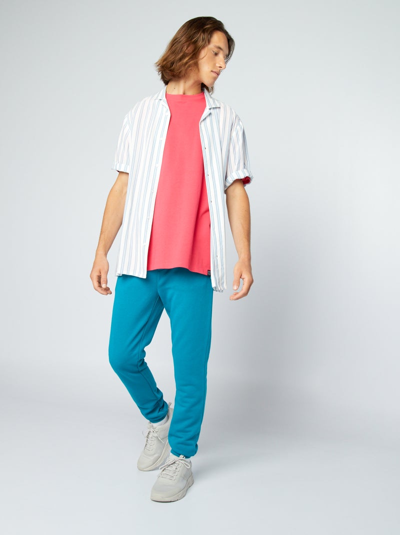 Joggingbroek van sweatstof BLAUW - Kiabi