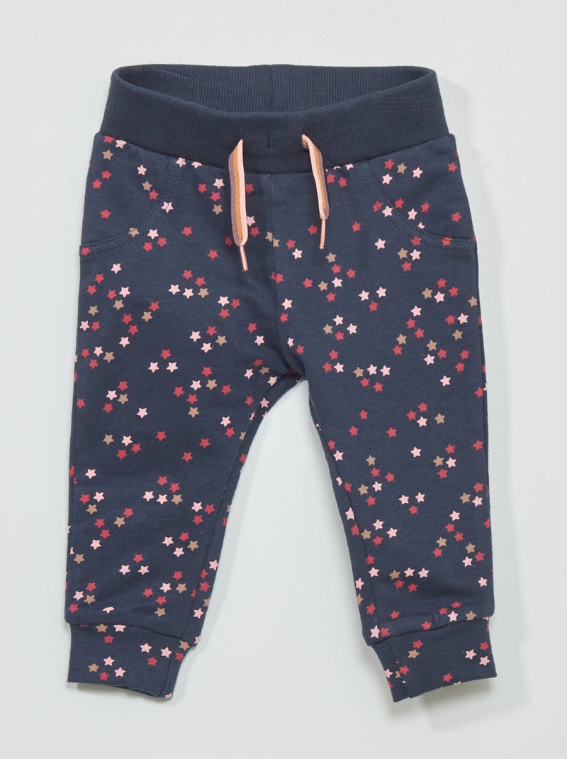 Joggingbroek van sweatstof BLAUW - Kiabi