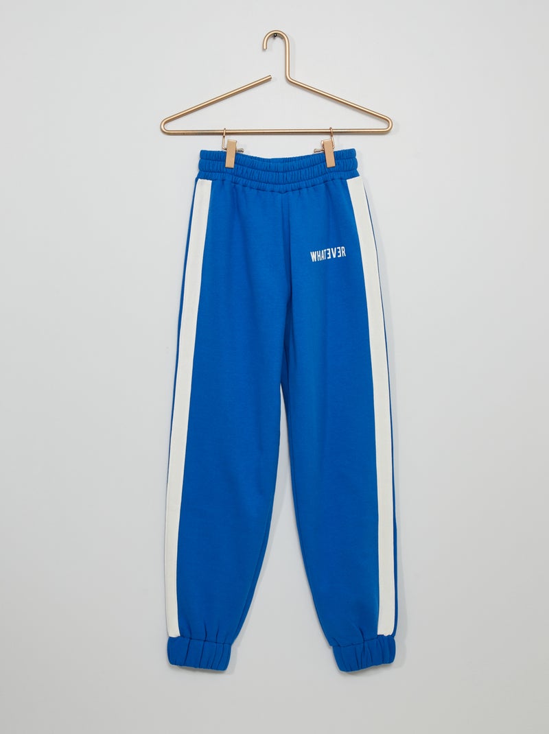 Joggingbroek van sweatstof BLAUW - Kiabi