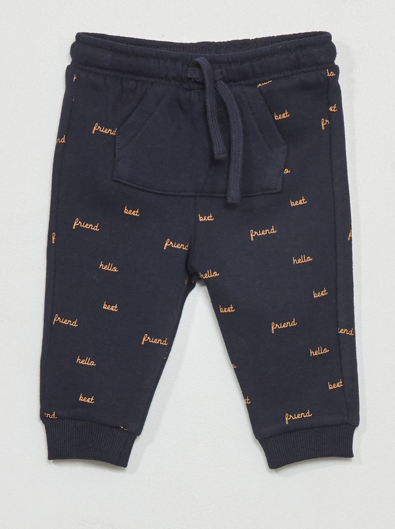 Joggingbroek van sweatstof BLAUW - Kiabi