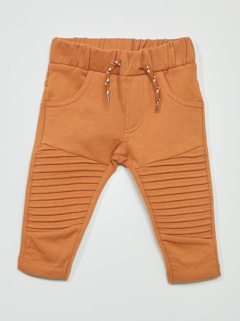 Joggingbroek van sweatstof BRUIN - Kiabi