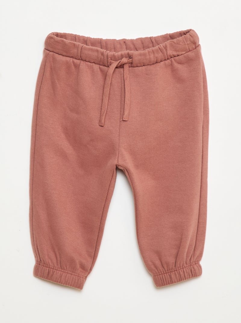 Joggingbroek van sweatstof Bruin - Kiabi