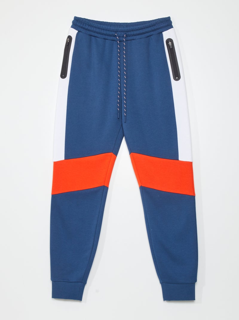 Joggingbroek van sweatstof donkerblauw - Kiabi