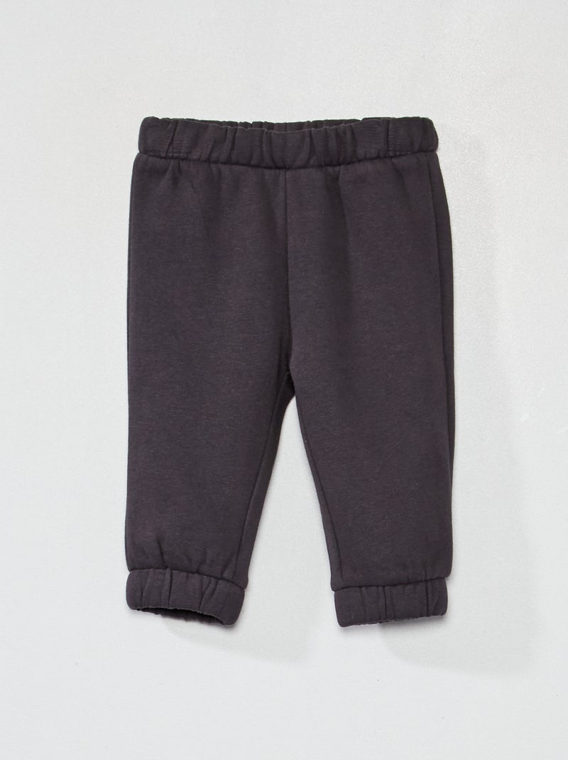 Joggingbroek van sweatstof donkergrijs - Kiabi
