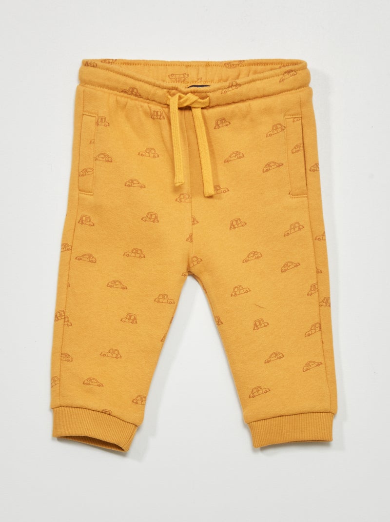 Joggingbroek van sweatstof GEEL - Kiabi