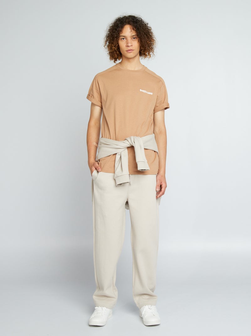Joggingbroek van sweatstof GRIJS - Kiabi