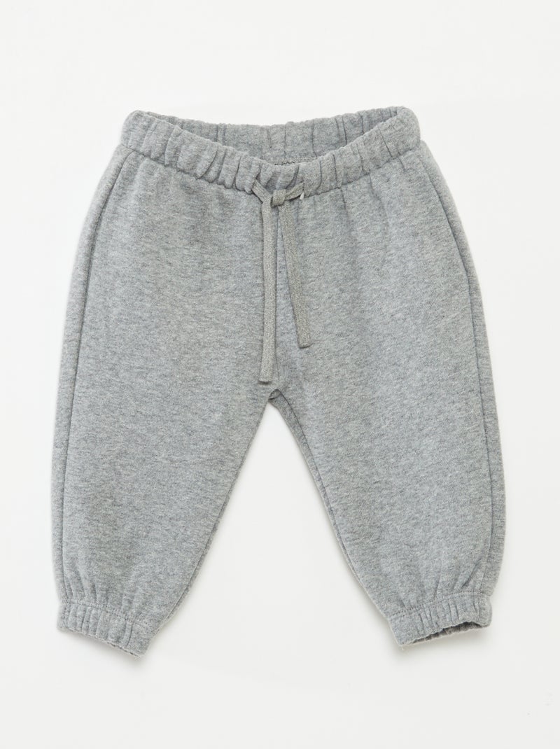 Joggingbroek van sweatstof Grijs - Kiabi