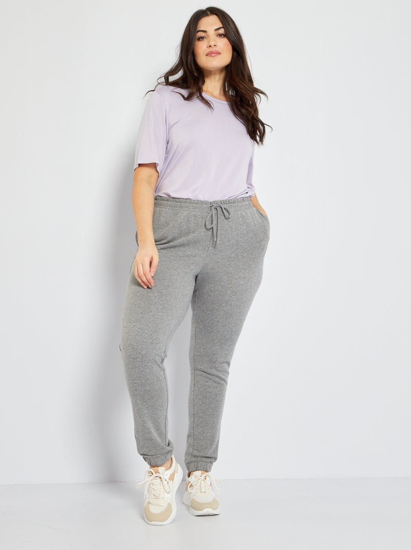 Joggingbroek van sweatstof GRIJS - Kiabi