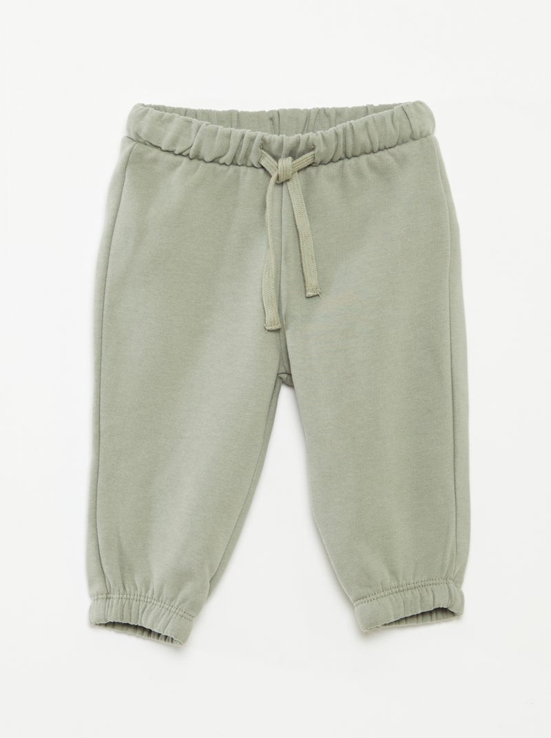Joggingbroek van sweatstof Groen - Kiabi