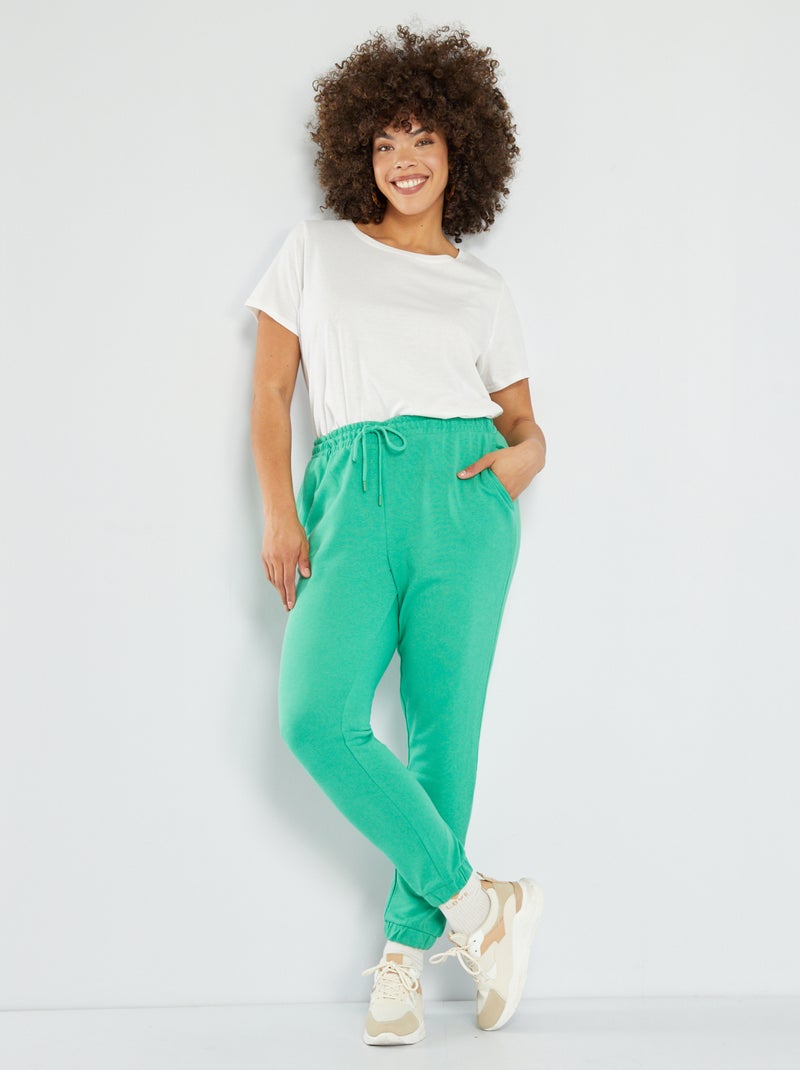 Joggingbroek van sweatstof GROEN - Kiabi