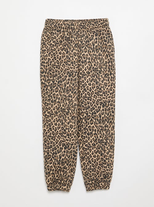 Joggingbroek van sweatstof met zachte, geruwde binnenzijde - Kiabi Joggingbroek van sweatstof met zachte, geruwde binnenzijde - Kiabi