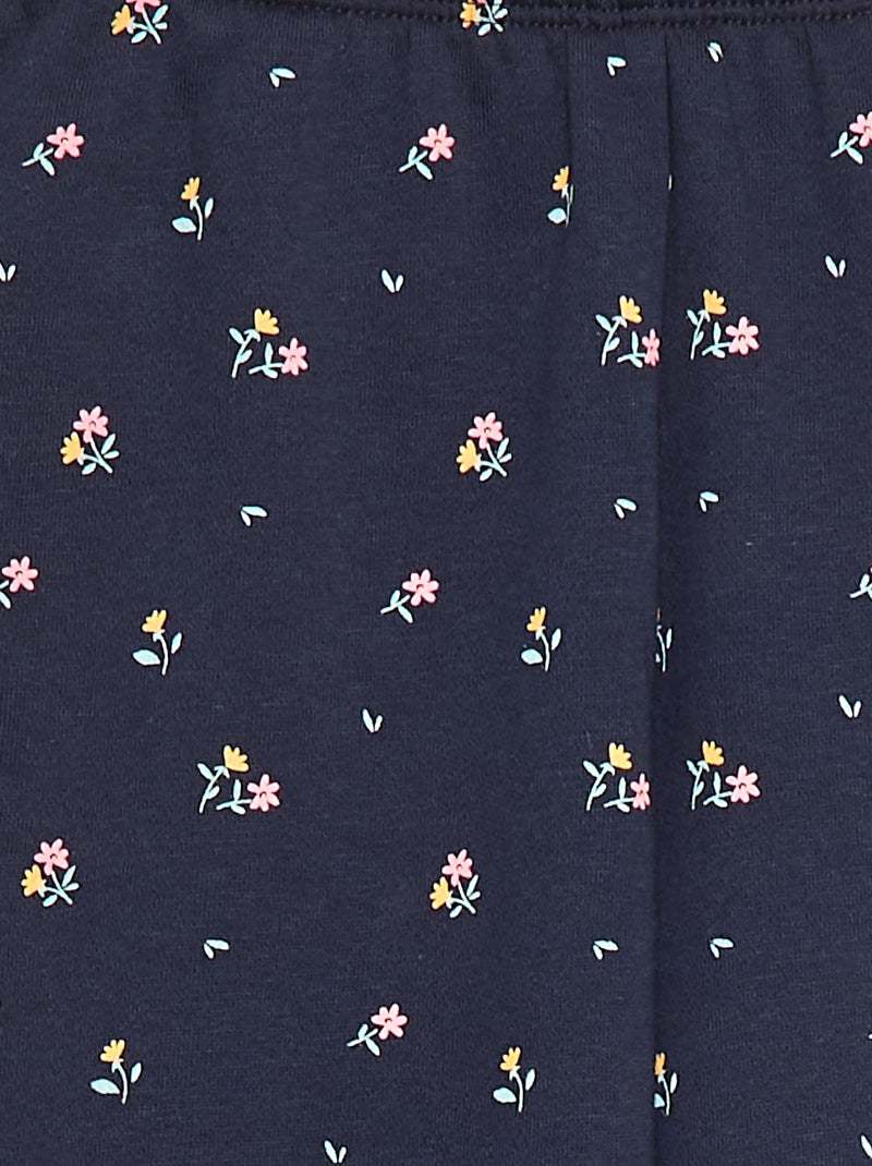 Joggingbroek van sweatstof met zachte, geruwde binnenzijde Blauw - Kiabi