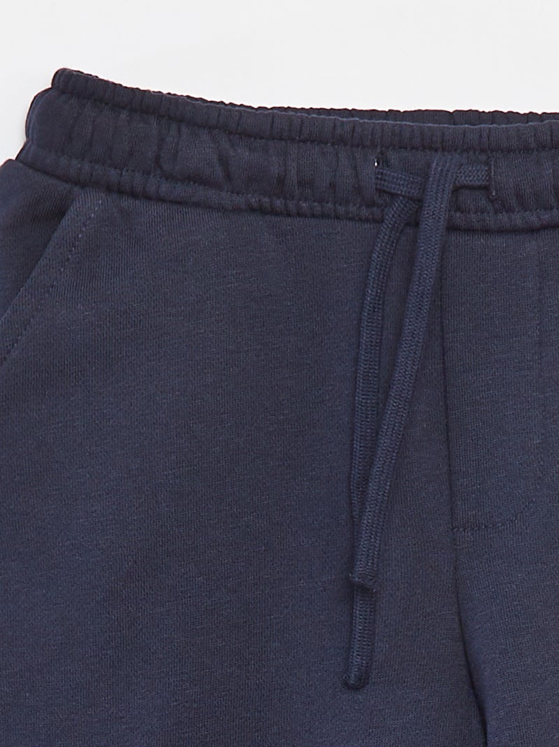 Joggingbroek van sweatstof met zakjes Blauw - Kiabi