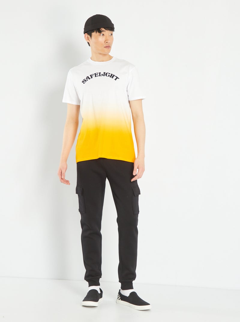 Joggingbroek van sweatstof met zakjes zwart - Kiabi
