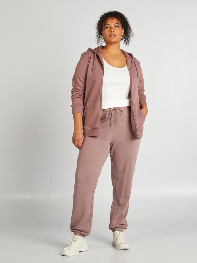 Joggingbroek van sweatstof PAARS - Kiabi