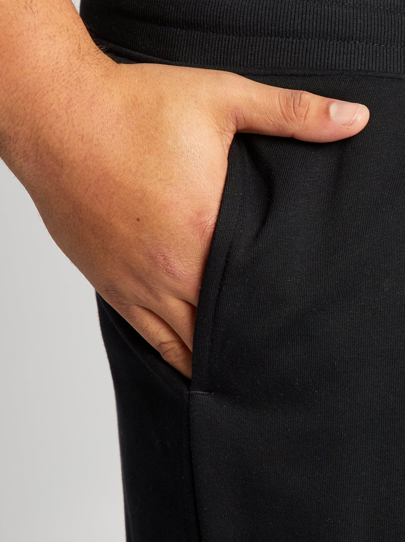 Joggingbroek van sweatstof zwart - Kiabi