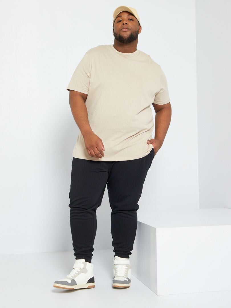 Joggingbroek van sweatstof zwart - Kiabi